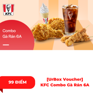 [UrBox Voucher] KFC Combo Gà Rán 6A 